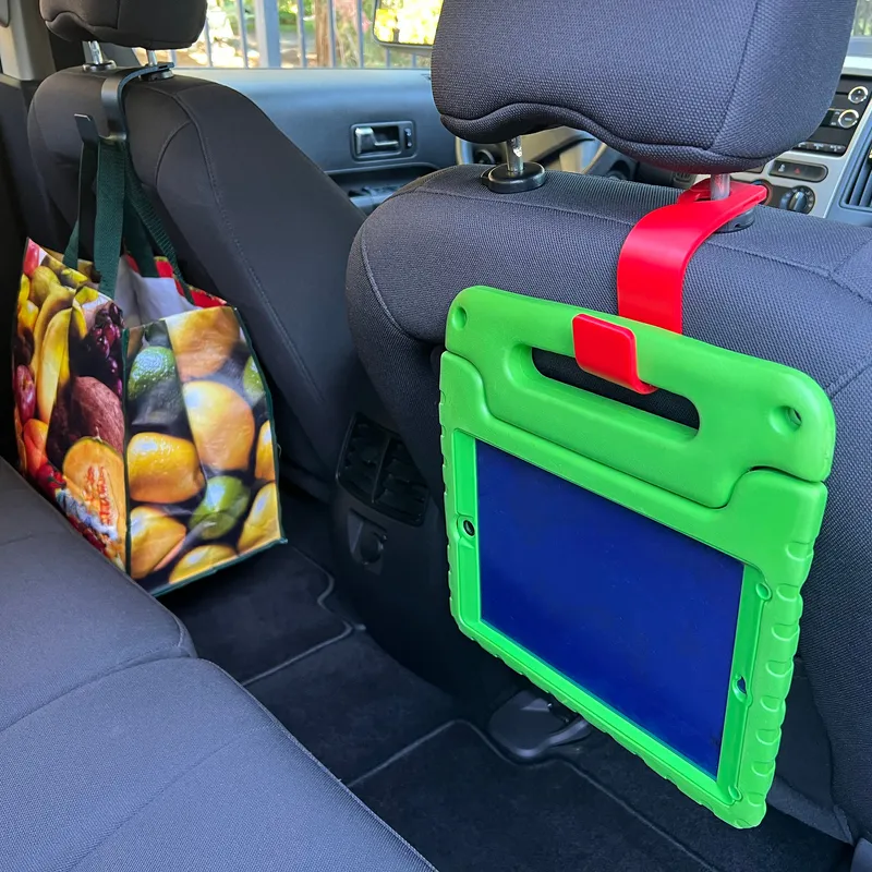 Car Seat Headrest Hook 3D Printed Polyurethane