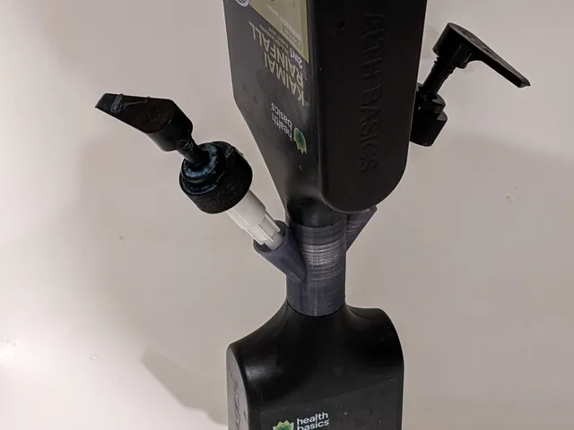 Bodywash bottle connector/emptier