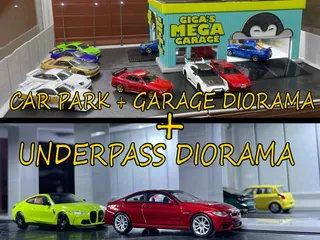 Fichier STL DIORAMA GARAGE 1/24 1/64 🌆・Design pour imprimante 3D