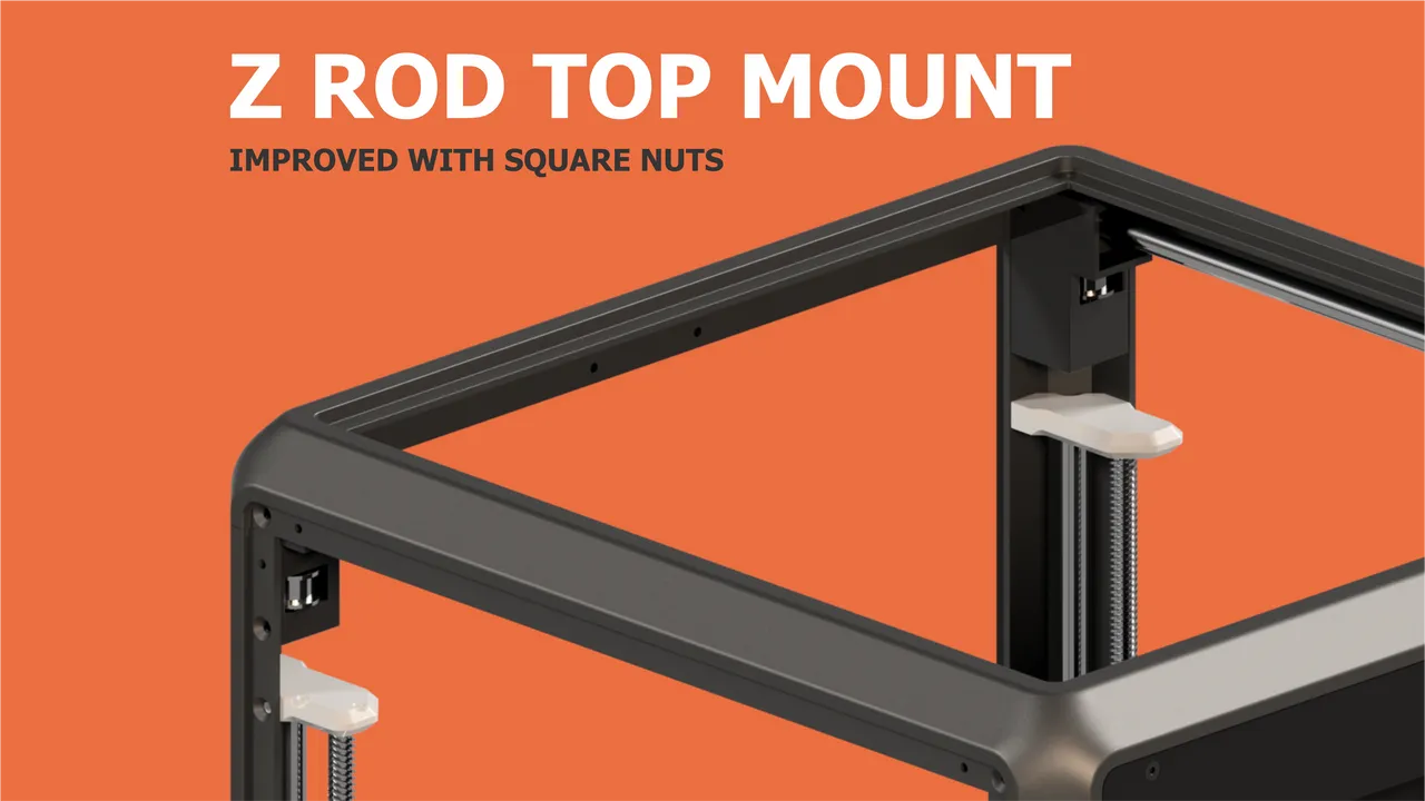 Z rod top mounts Creality K1 by Henlor, Download free STL model