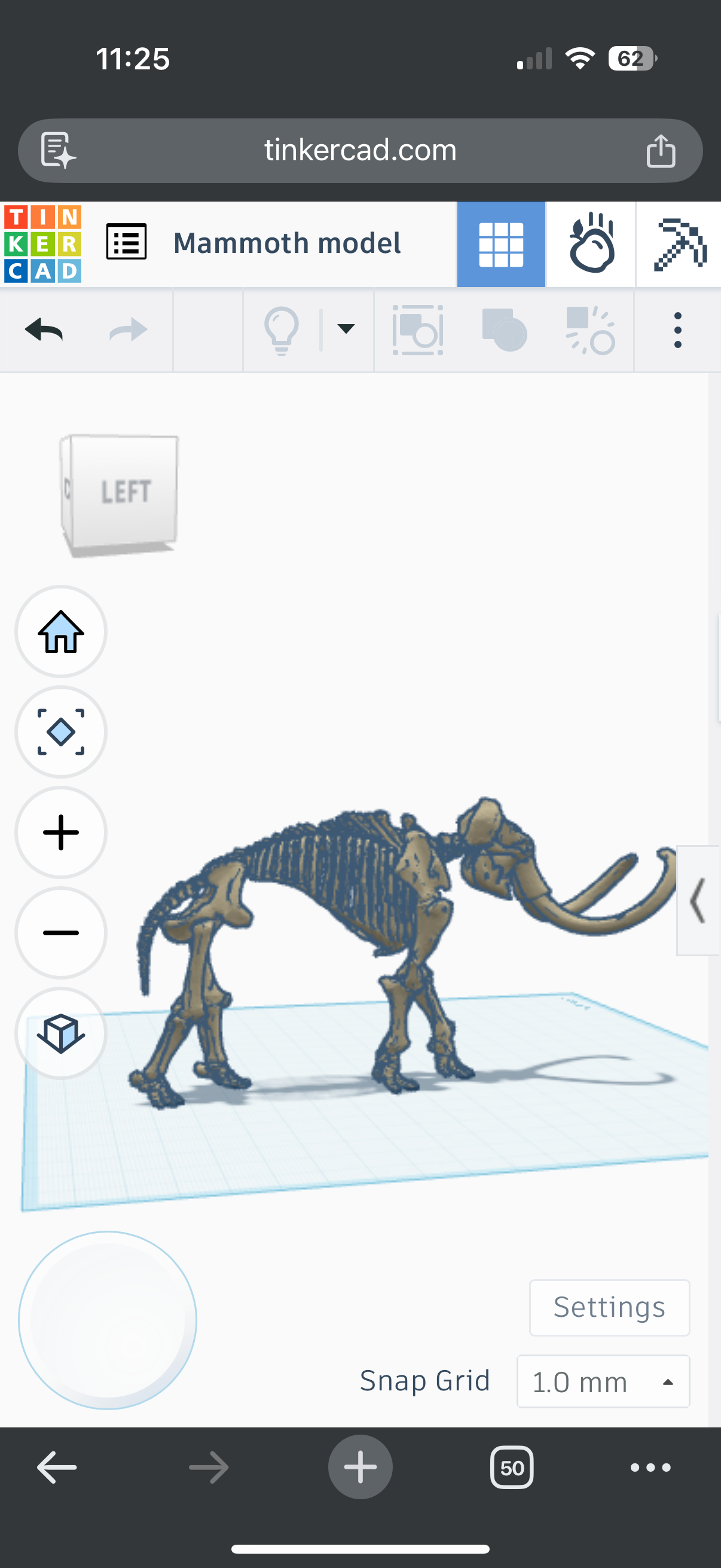 Wooly mammoth model