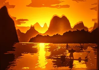 Afternoon on the Japanese River