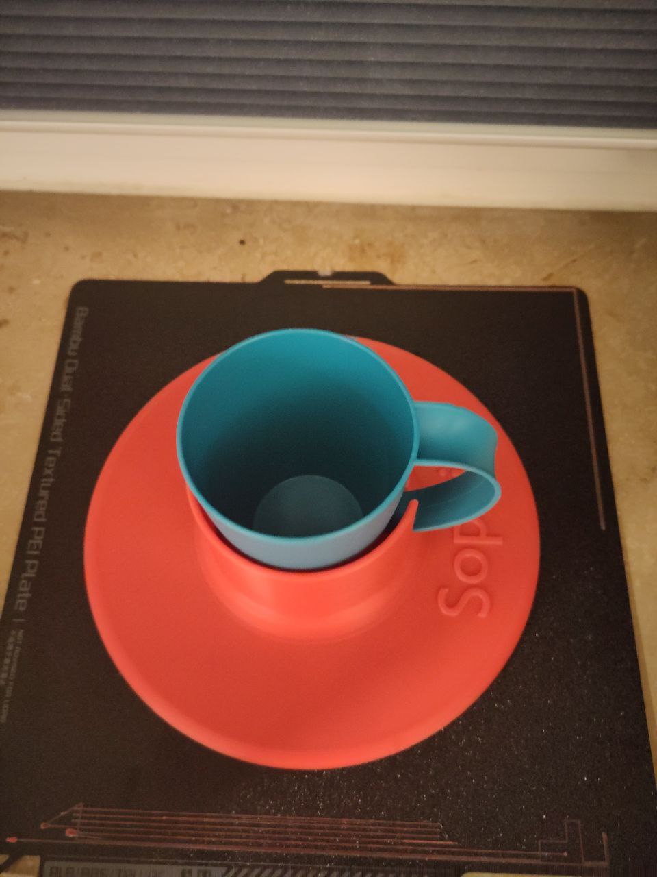 Cup stand for motor impaired users of cups by Sebi Download free STL