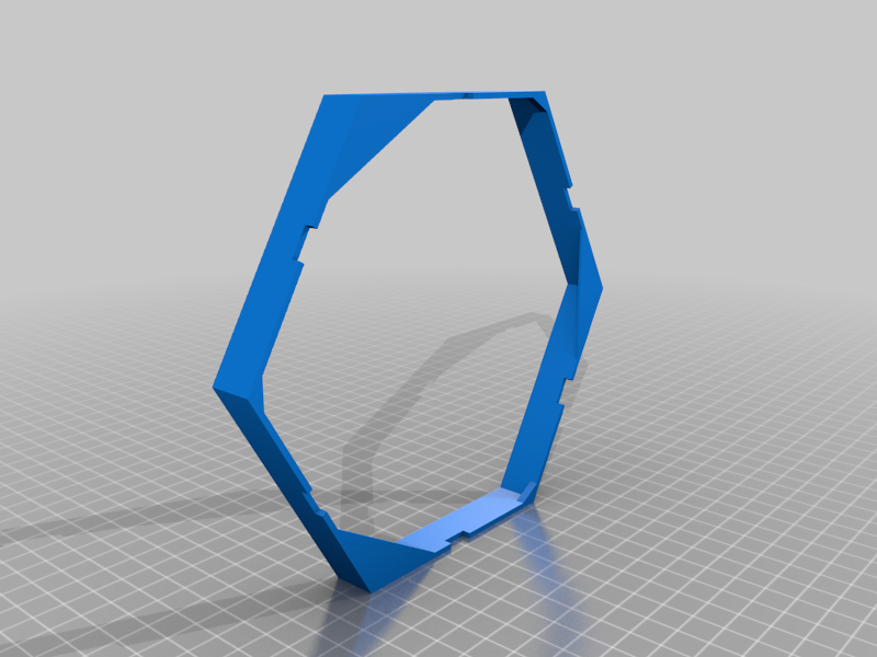 Miniatura 3 do modelo 3D Lithophane Hexaleaf LED panel