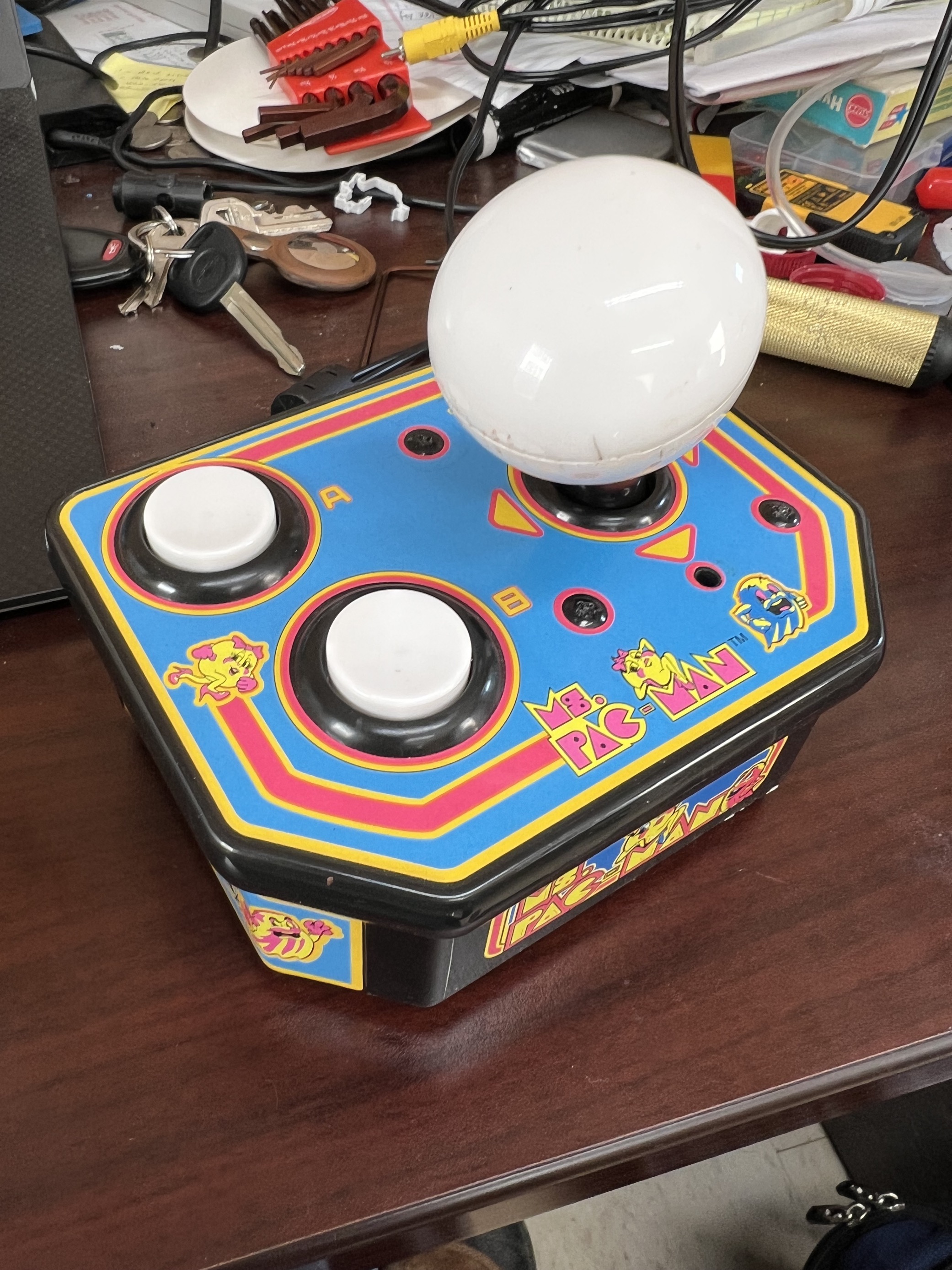 Ms. Pacman plug and play joystick replacement