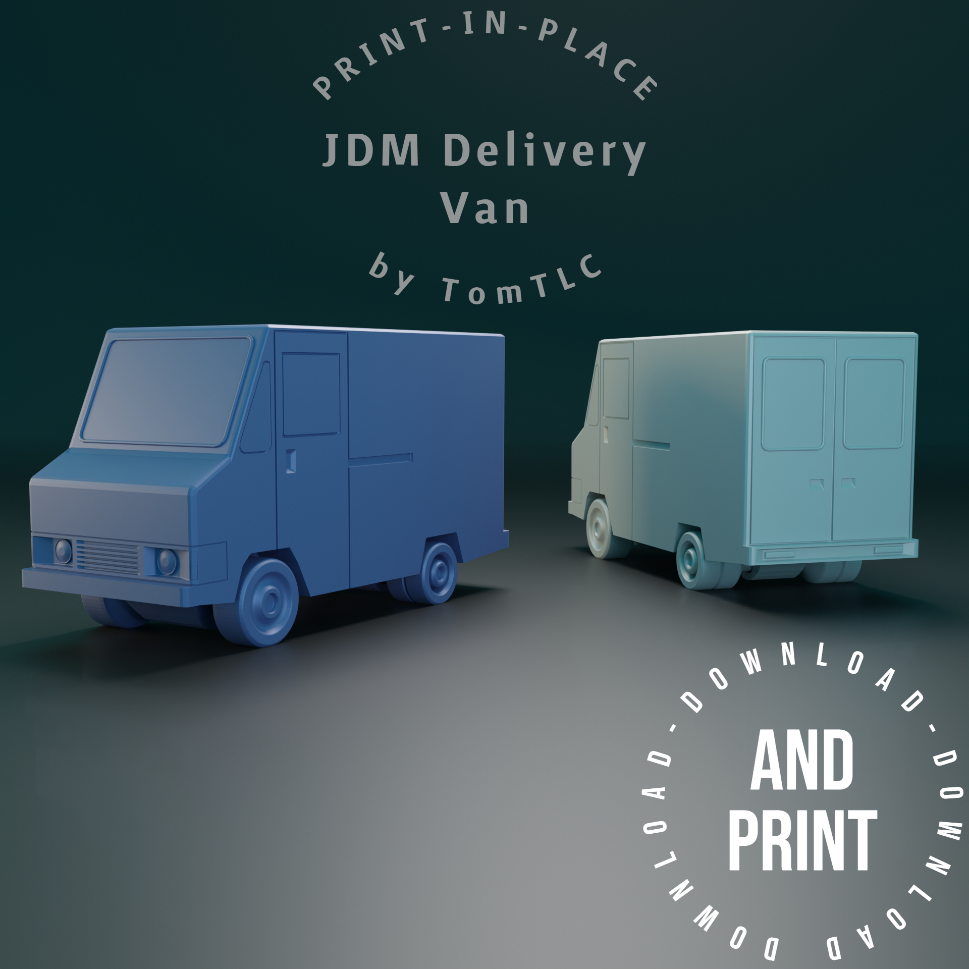 PRINT-IN-PLACE JDM Delivery Van