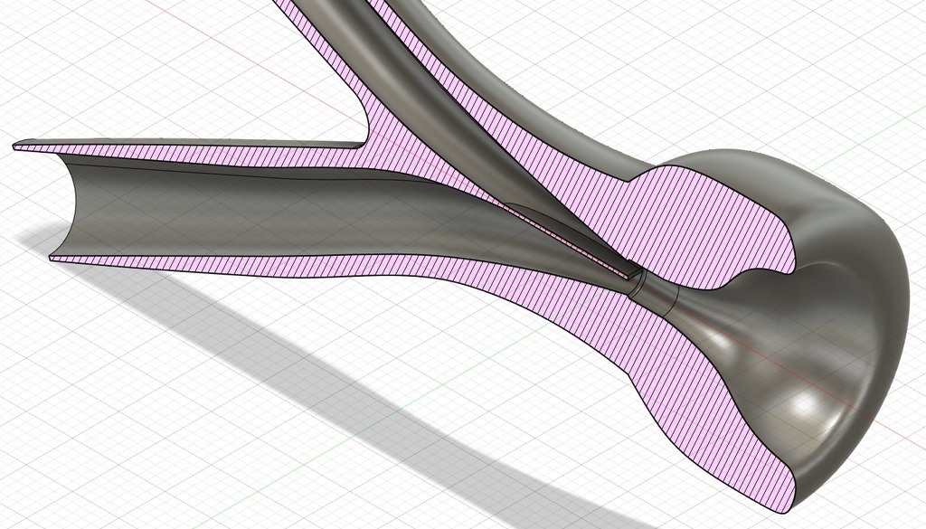 Trumpet mouthpiece double exit by Antoine Dalmières Download free STL