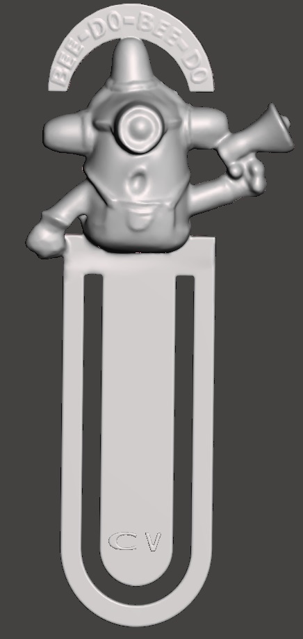 Miniatura 4 do modelo 3D minion bee do bookmark