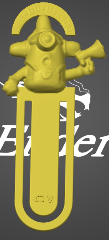 Miniatura 2 do modelo 3D minion bee do bookmark
