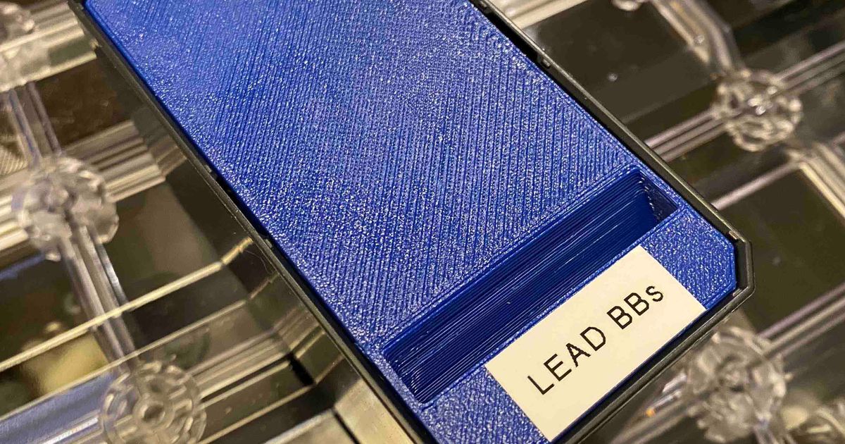 Sortimo 1x2 Bin Cap and Label by FlyBy Tom | Download free STL model ...