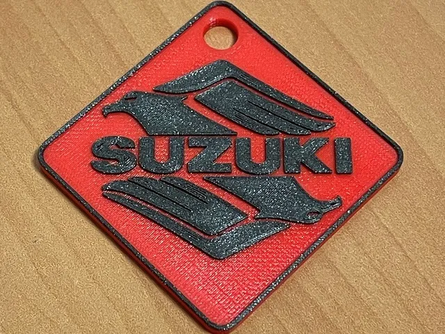 Suzuki logo keychain
