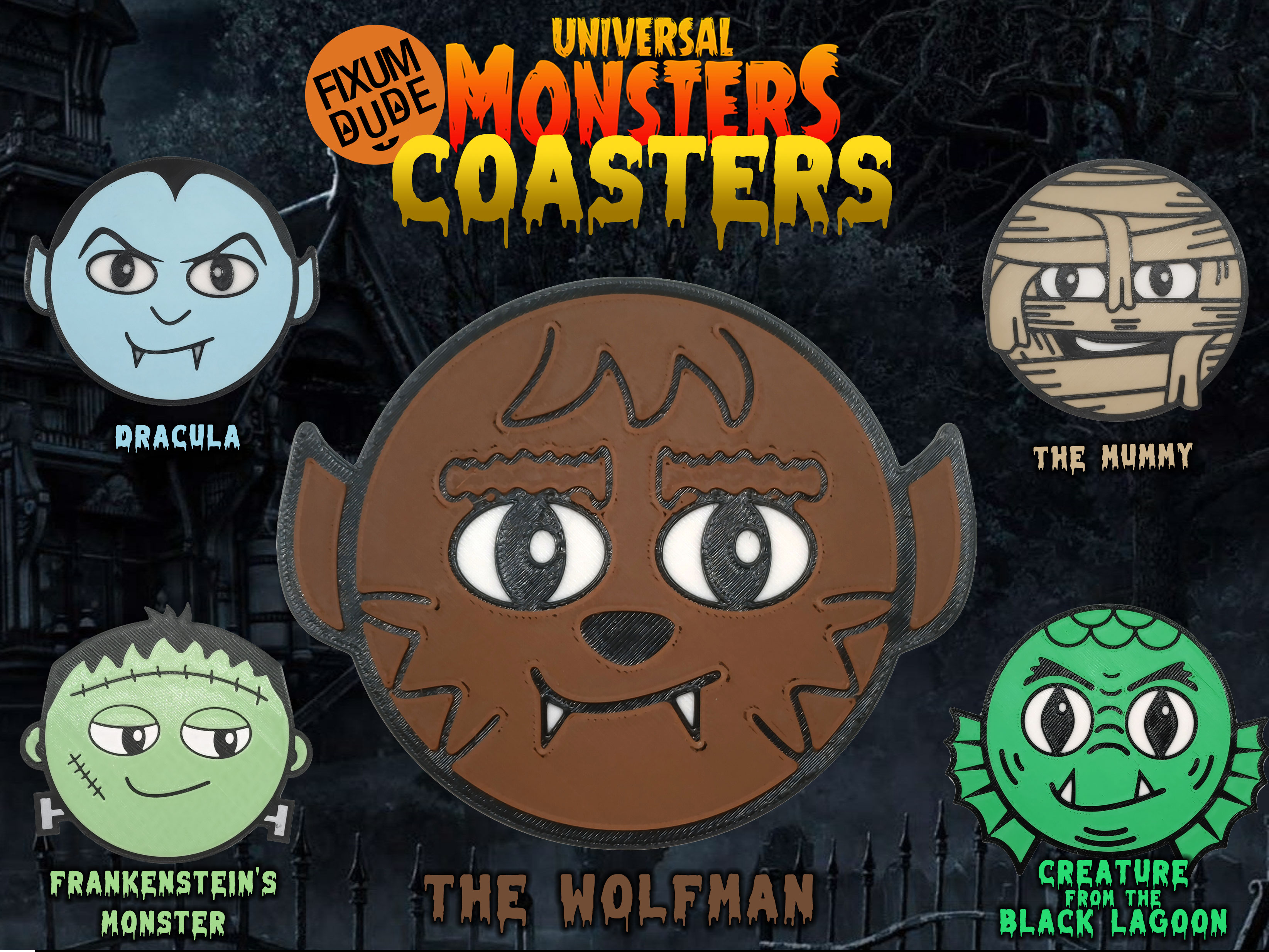 Monster Coasters - Wolfy