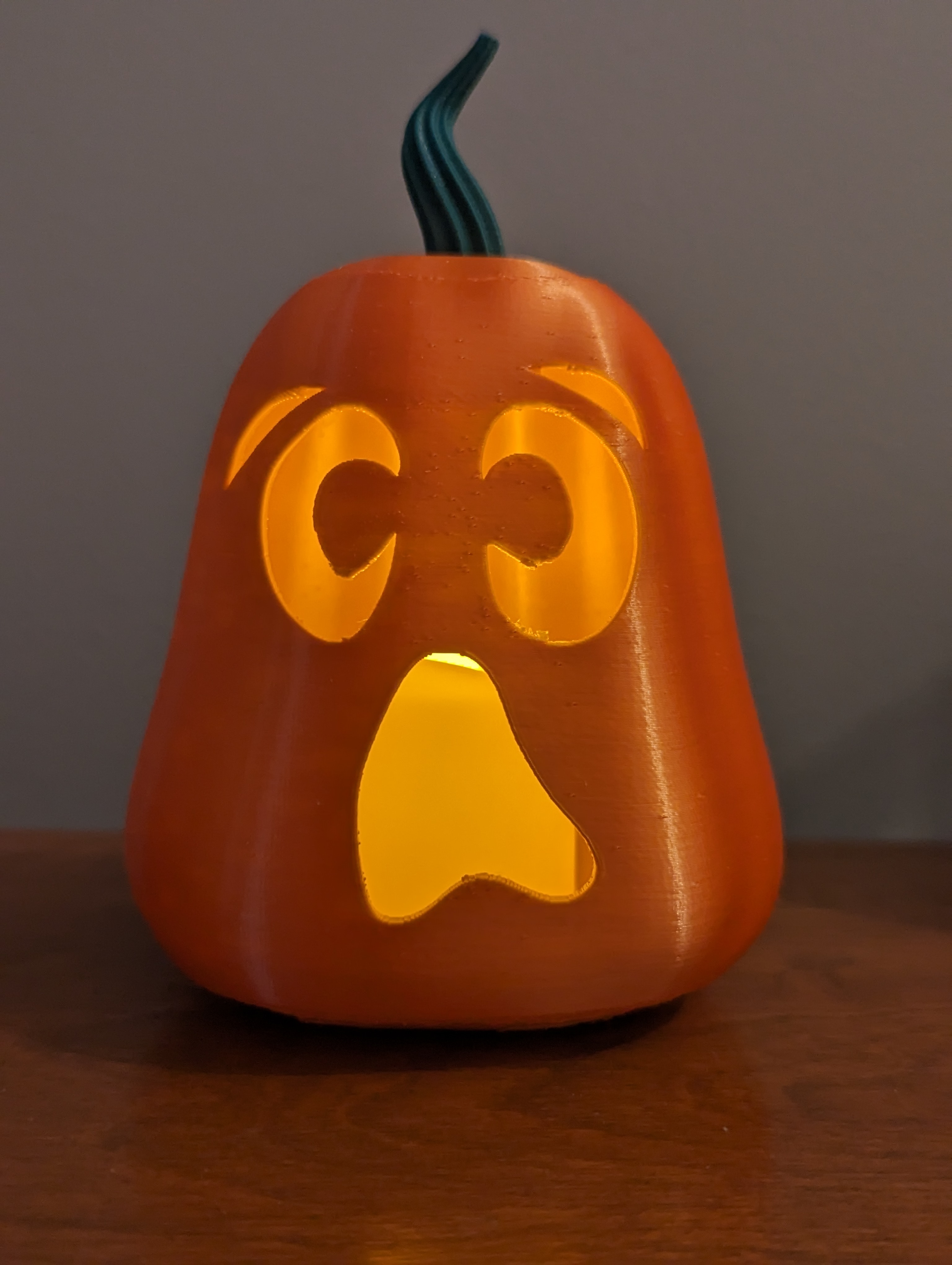 Ghost Pumpkin with Tealight