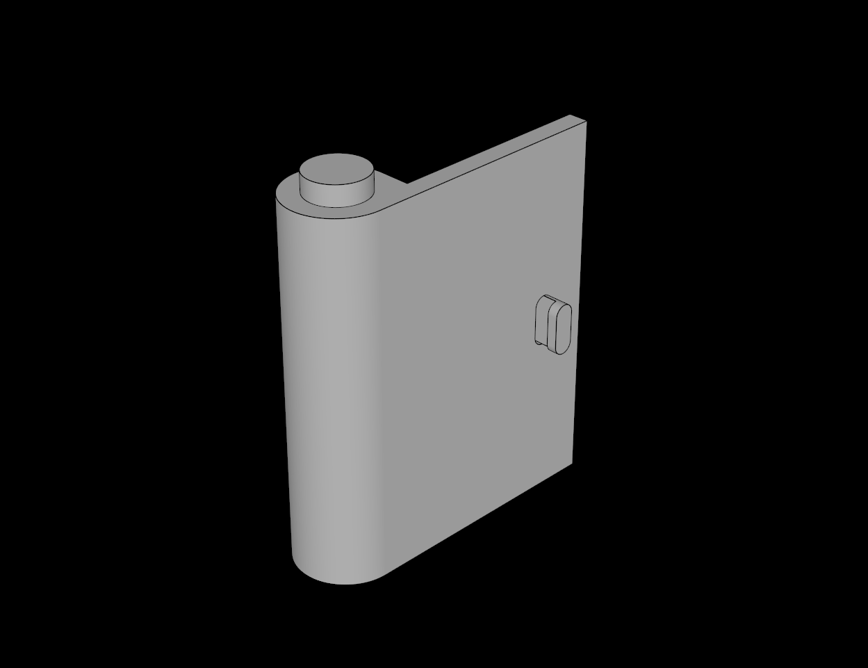 Lego Compatible (3191.dat) Door  1 x  3 x  3 Left with Vertical Handle with Grip