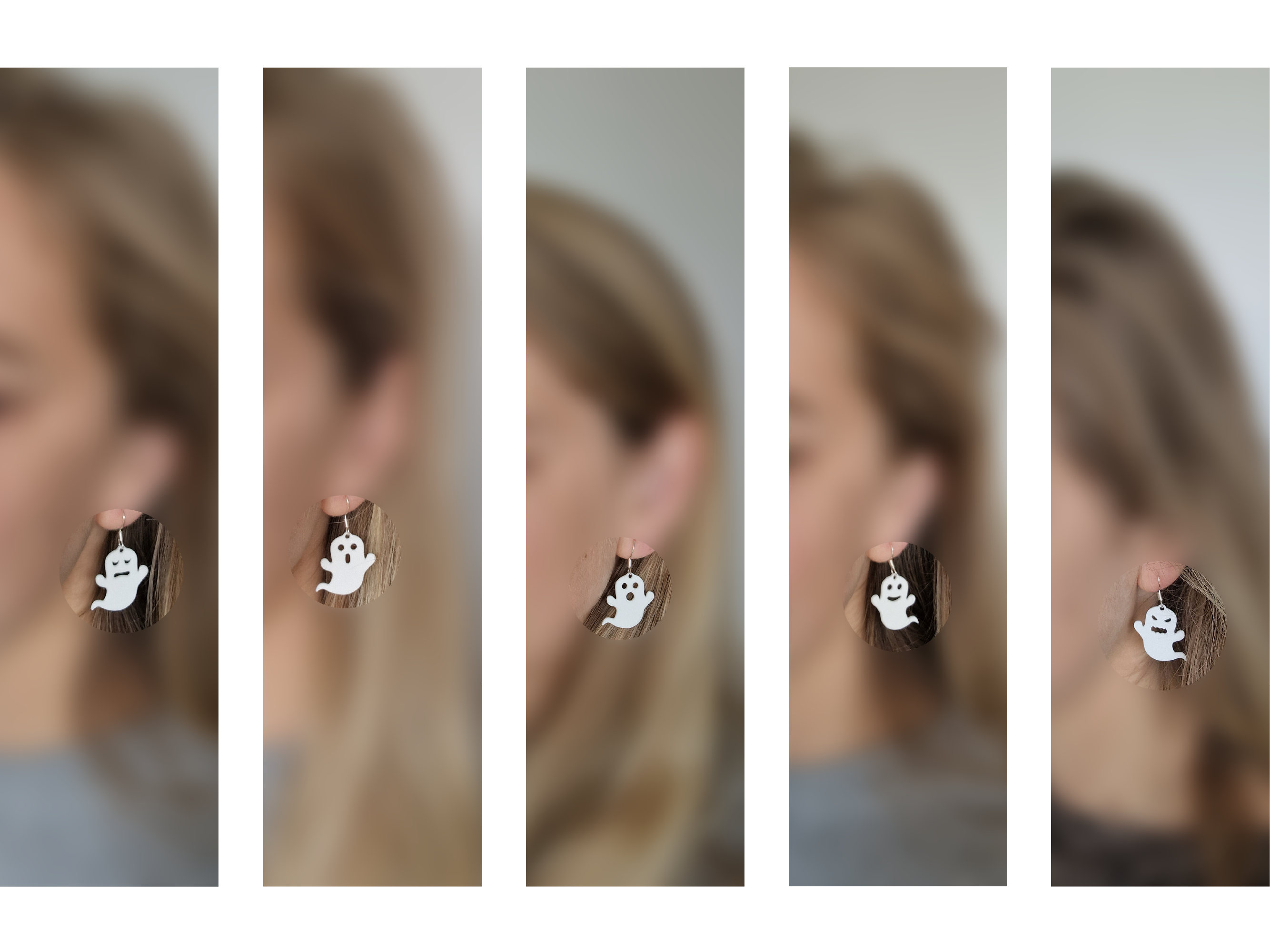 Miniatura 2 do modelo 3D Ghost earrings halloween