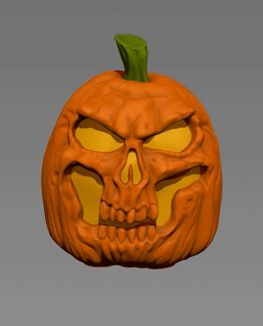 Miniatura 6 do modelo 3D Pumpkin JackOlantern