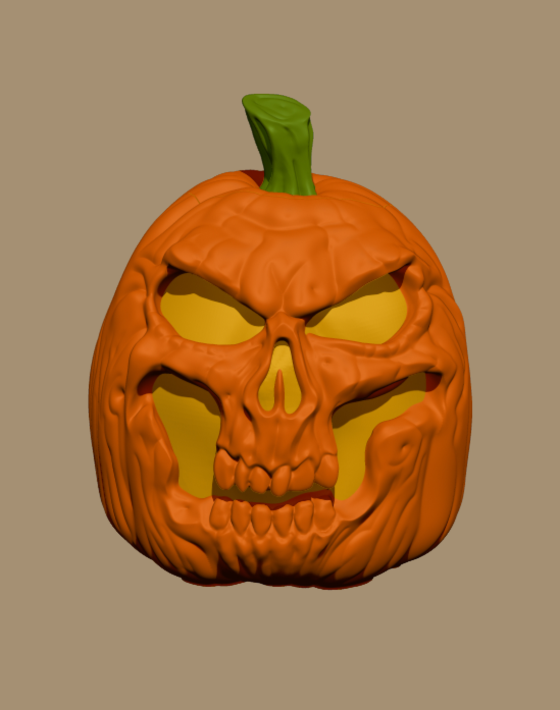 Miniatura 3 do modelo 3D Pumpkin JackOlantern