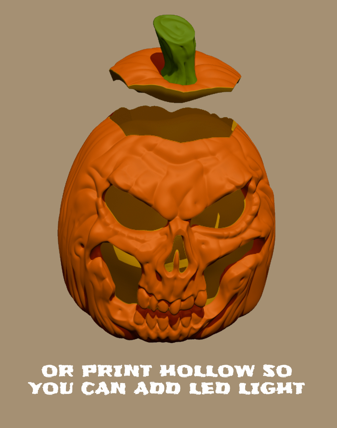 Miniatura 4 do modelo 3D Pumpkin JackOlantern