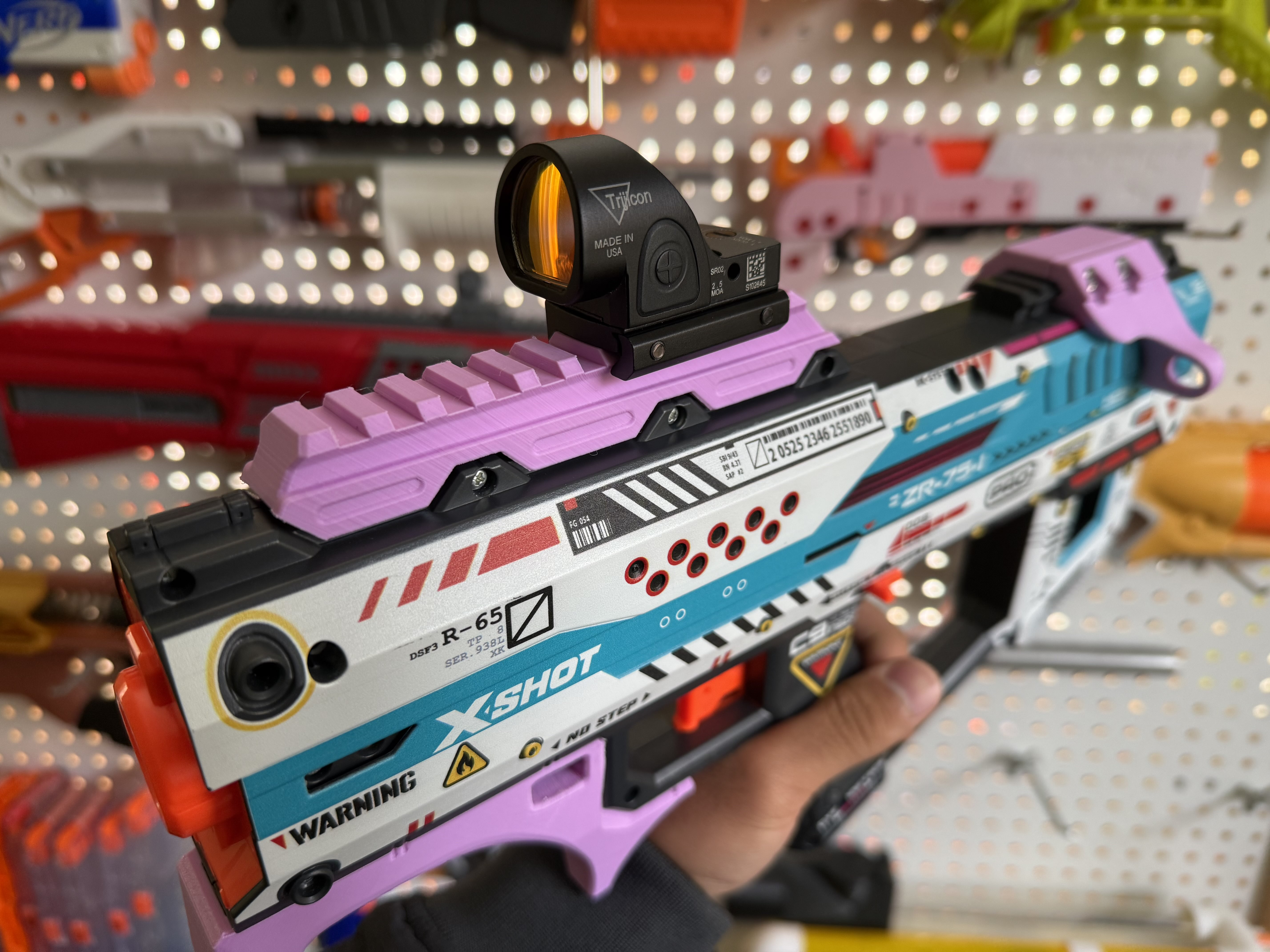 X-Shot Pro Fury X Picatinny Top Rail (Angled & Straight)