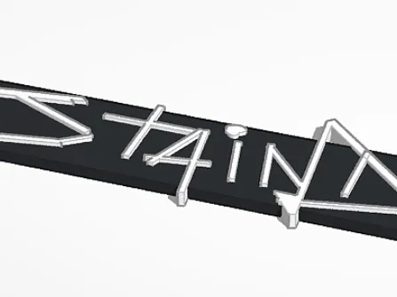 Staind - Band Name Keychain
