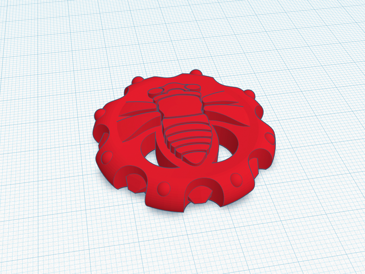 Miniatura 3 do modelo 3D Cicada Crafts Keychain