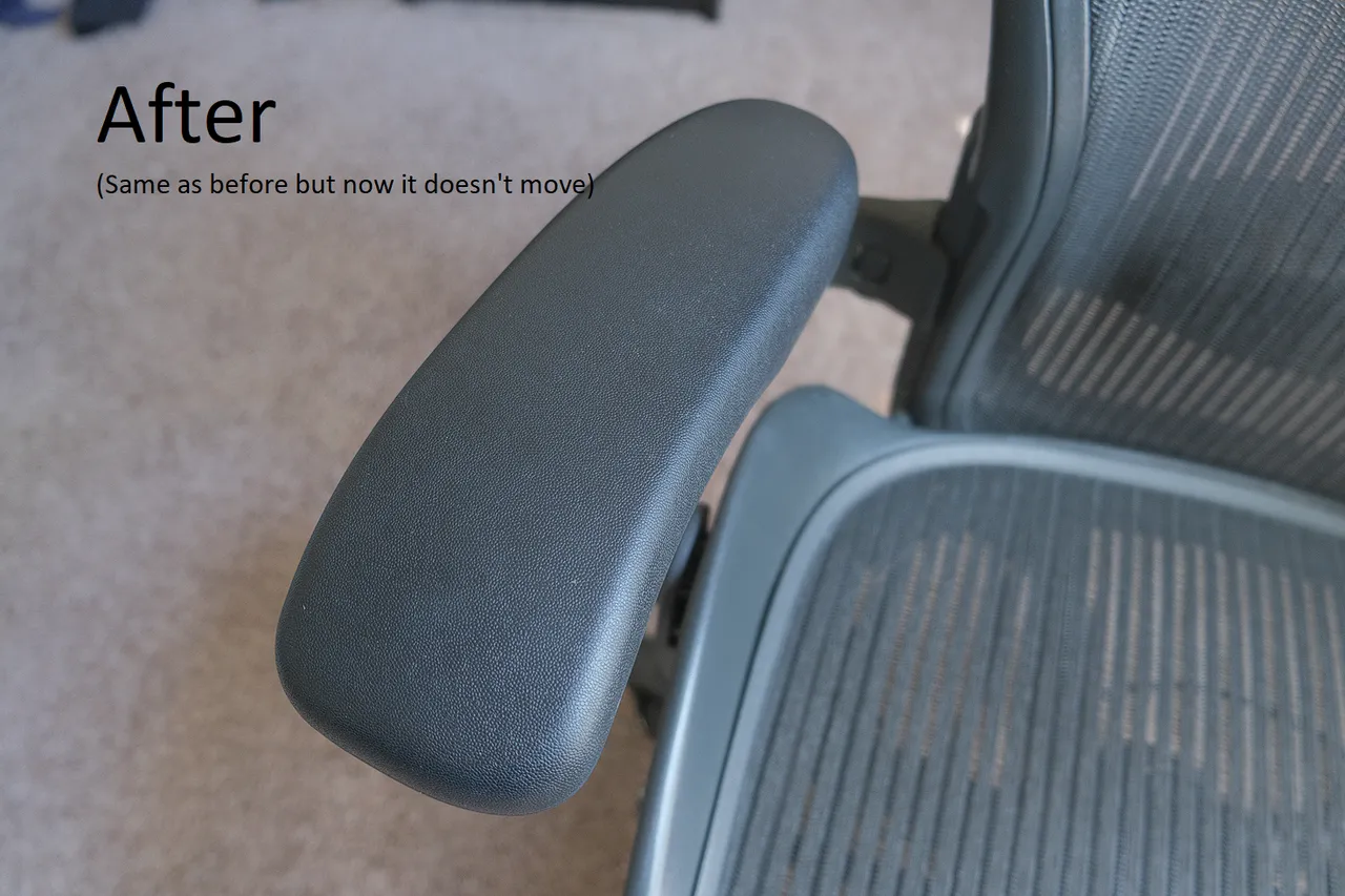 Herman miller aeron online armrest