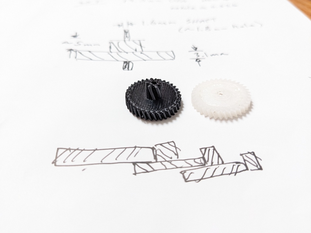 Xacto 195xx Pencil Sharpener Final Stage Helical Compound Gear 35T 6T