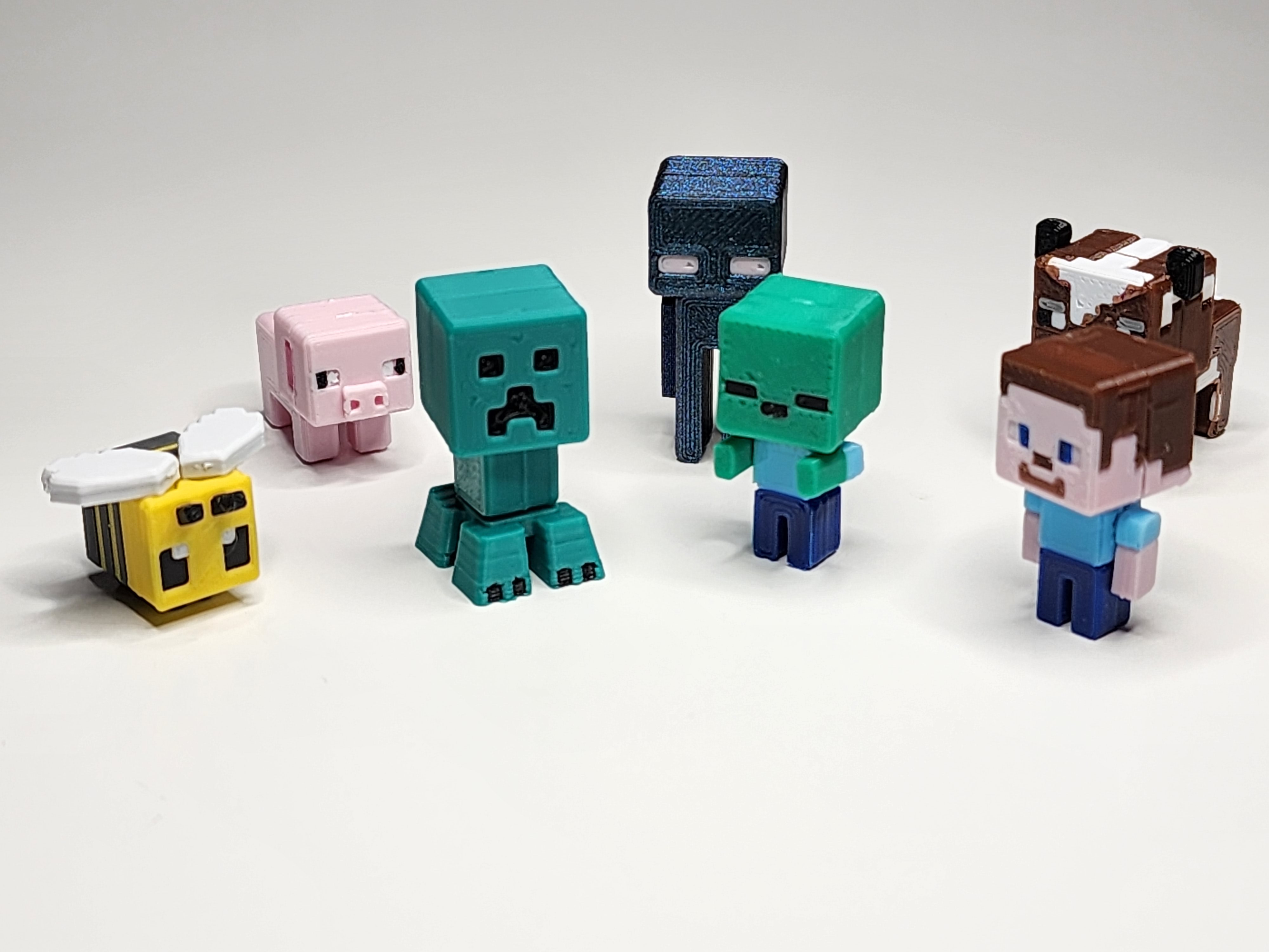 Minecraft-inspired Zombie Mini Figure Kit Card/ Keychain by chiz ...