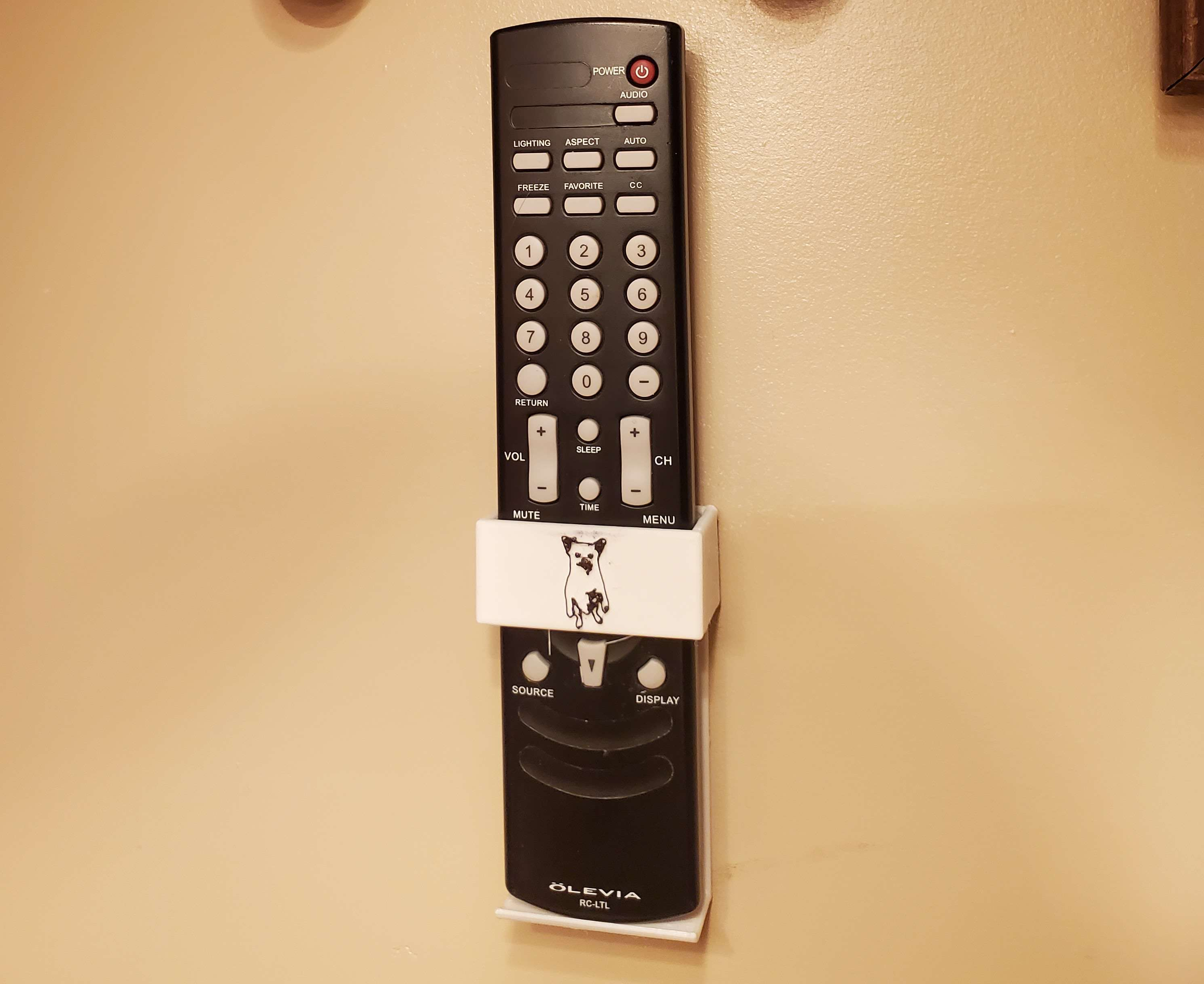 YARH - Yet Another Remote Holder (Wall Mounted)