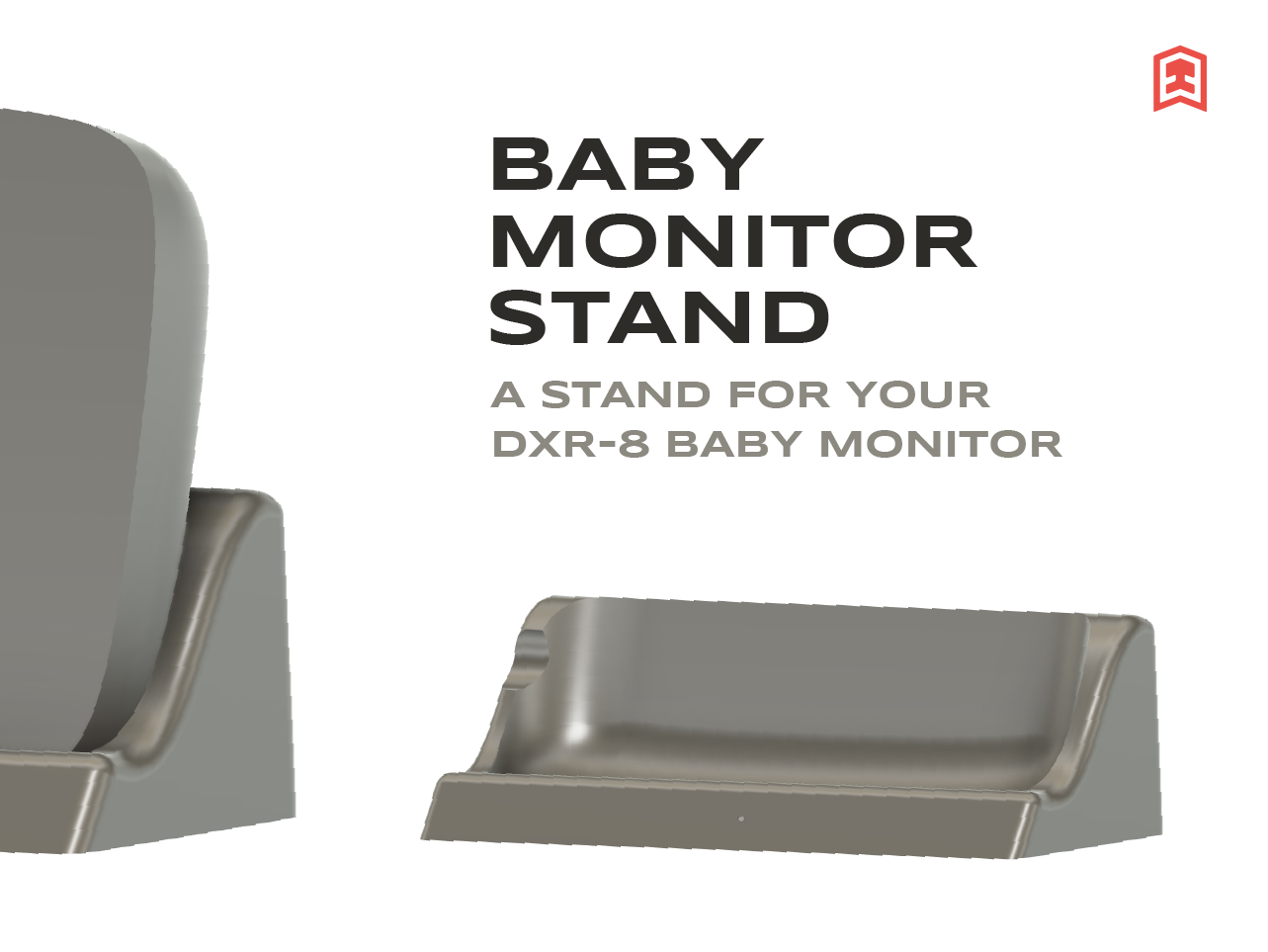 Baby Monitor Stand DXR8 by Zac Reinke Download free STL model