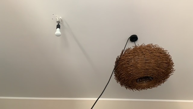 Ceiling Outlet Lamp cable loop monkey swing Affenschaukel