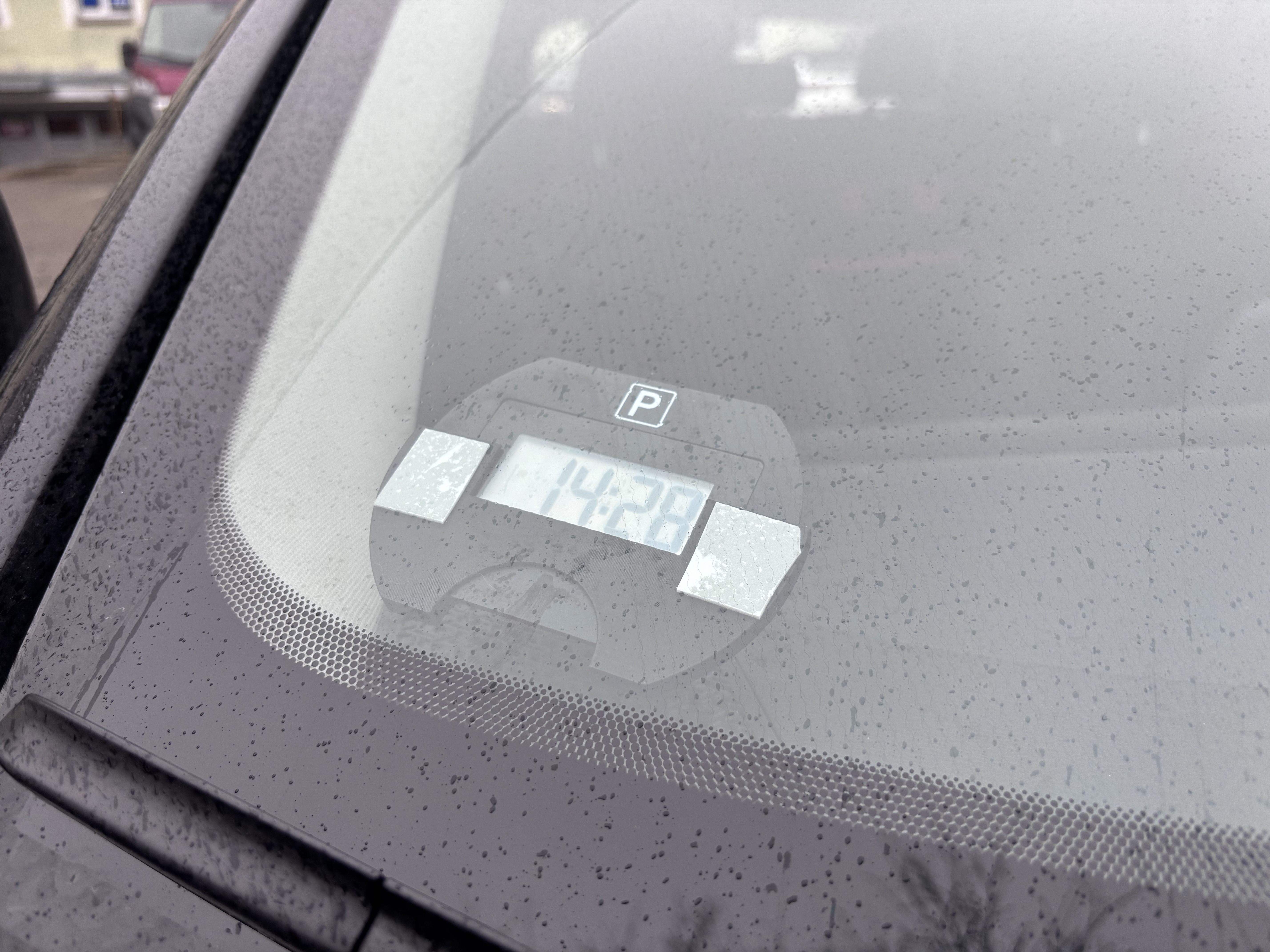 Park Lite E1 Digital Parking Clock Windshield Click-In Mount