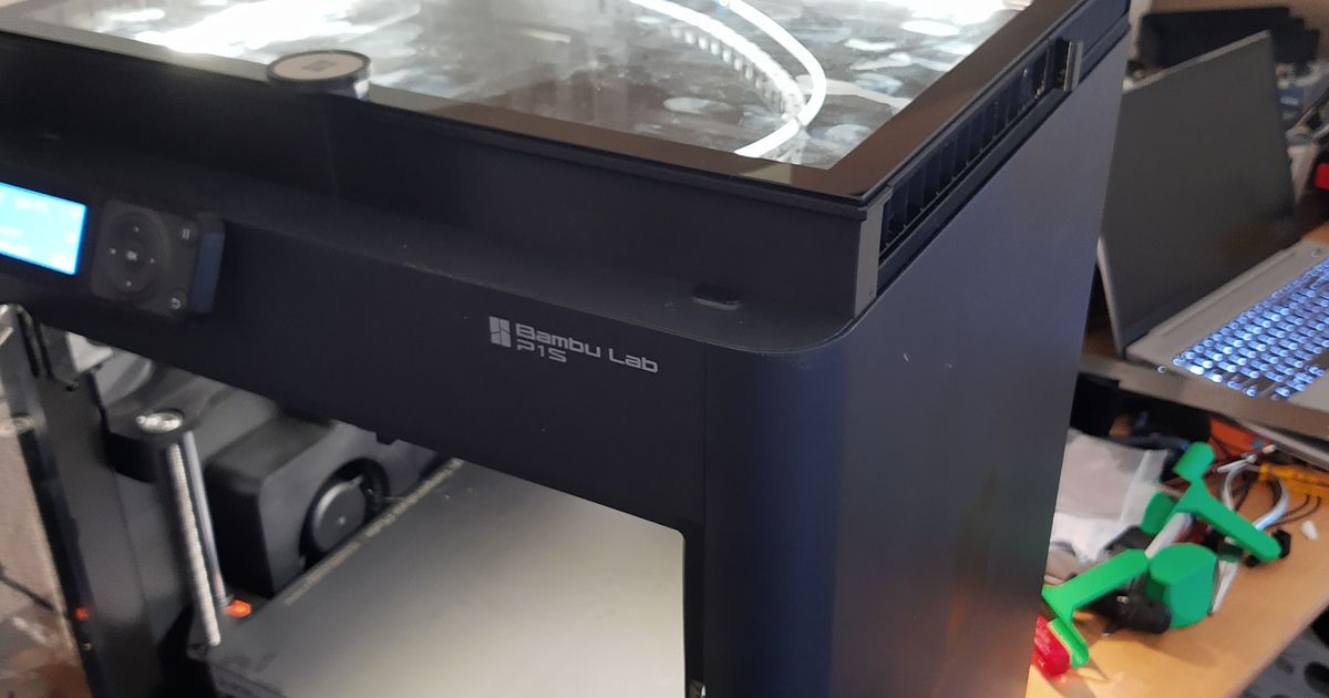 Over-Engineered Bambu Lab X1C Riser with Shutter Doors and COB Leds by ...