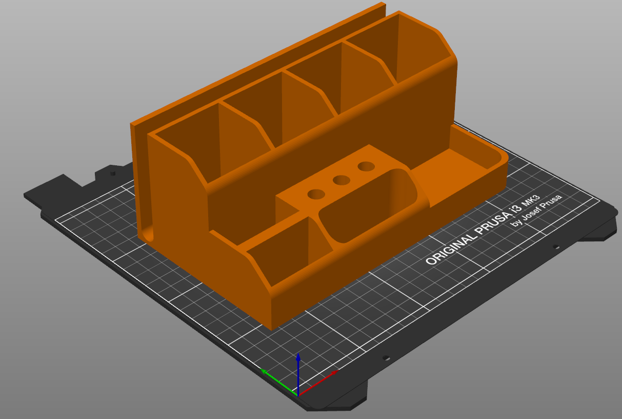 Desktop organizer with mail/paper slot