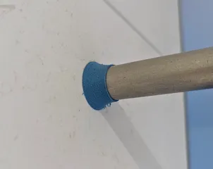 Shower curtain rod endcap