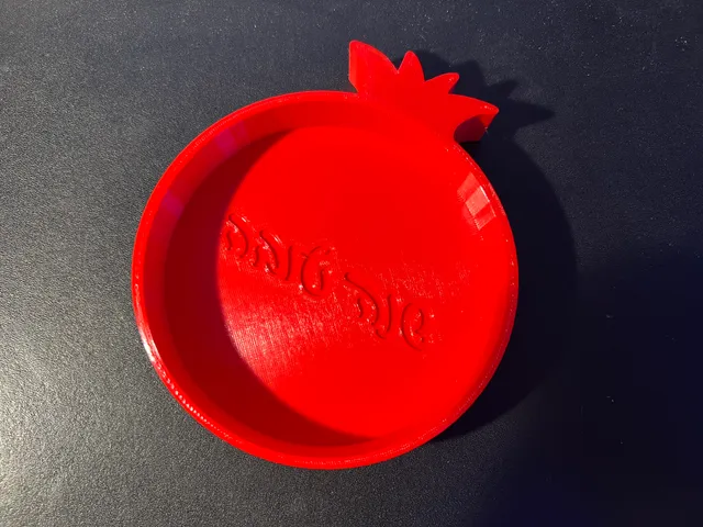 Rimon (pomegranate) shaped bowl for Rosh Hashanah