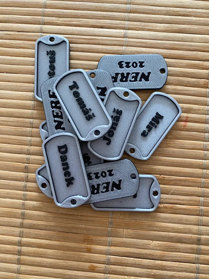 Military dog tags (Psí známka) by Ivan | Download free STL model ...