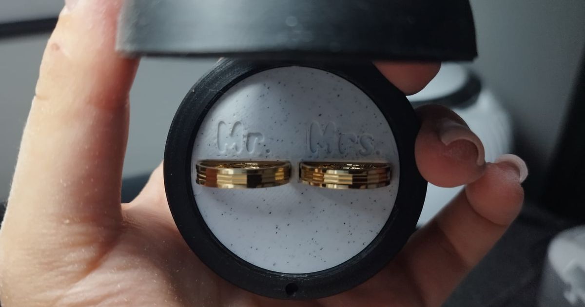 Wedding ring box insert by Shadowphyre Download free STL model