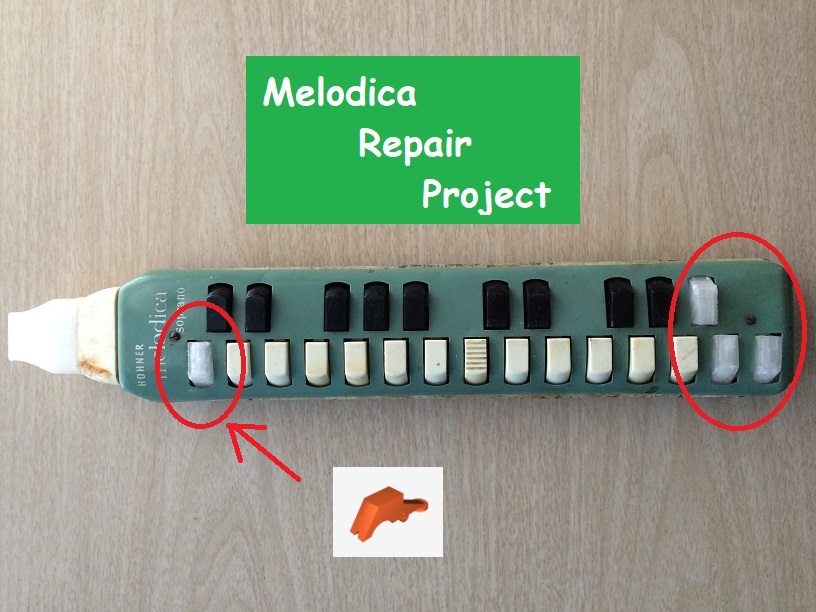 Melodica Replacement Keys by Julius3E8 Download free STL model