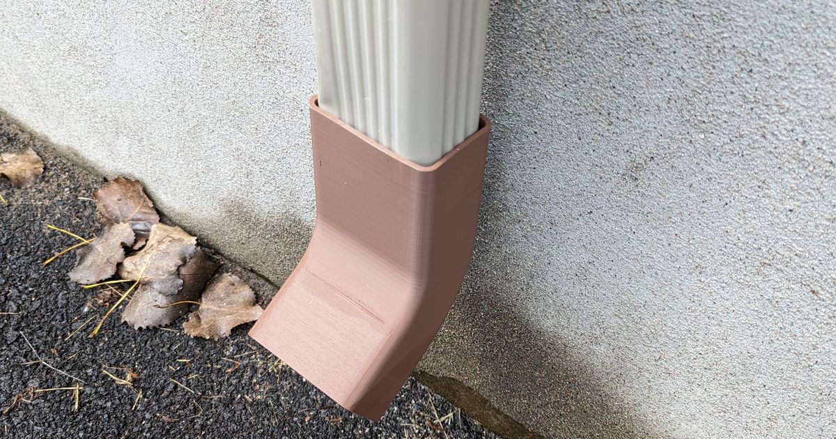 Gutter Elbow by Francis Beland Download free STL model