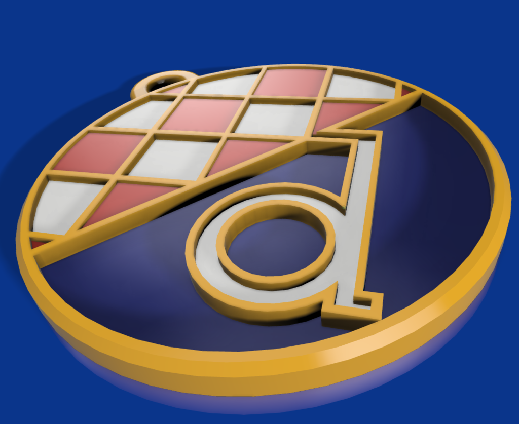 Dinamo keychain by Tomislav Mihalić Download free STL model