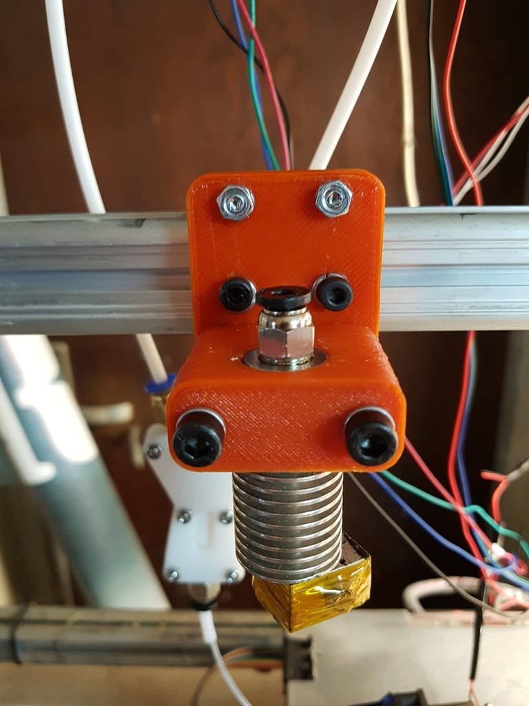 E3d Beefy Bowden mount 27.5mm rail K8200-remix