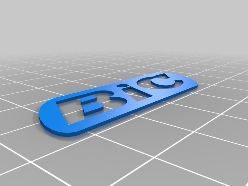 Miniatura 3 do modelo 3D BIC keychain