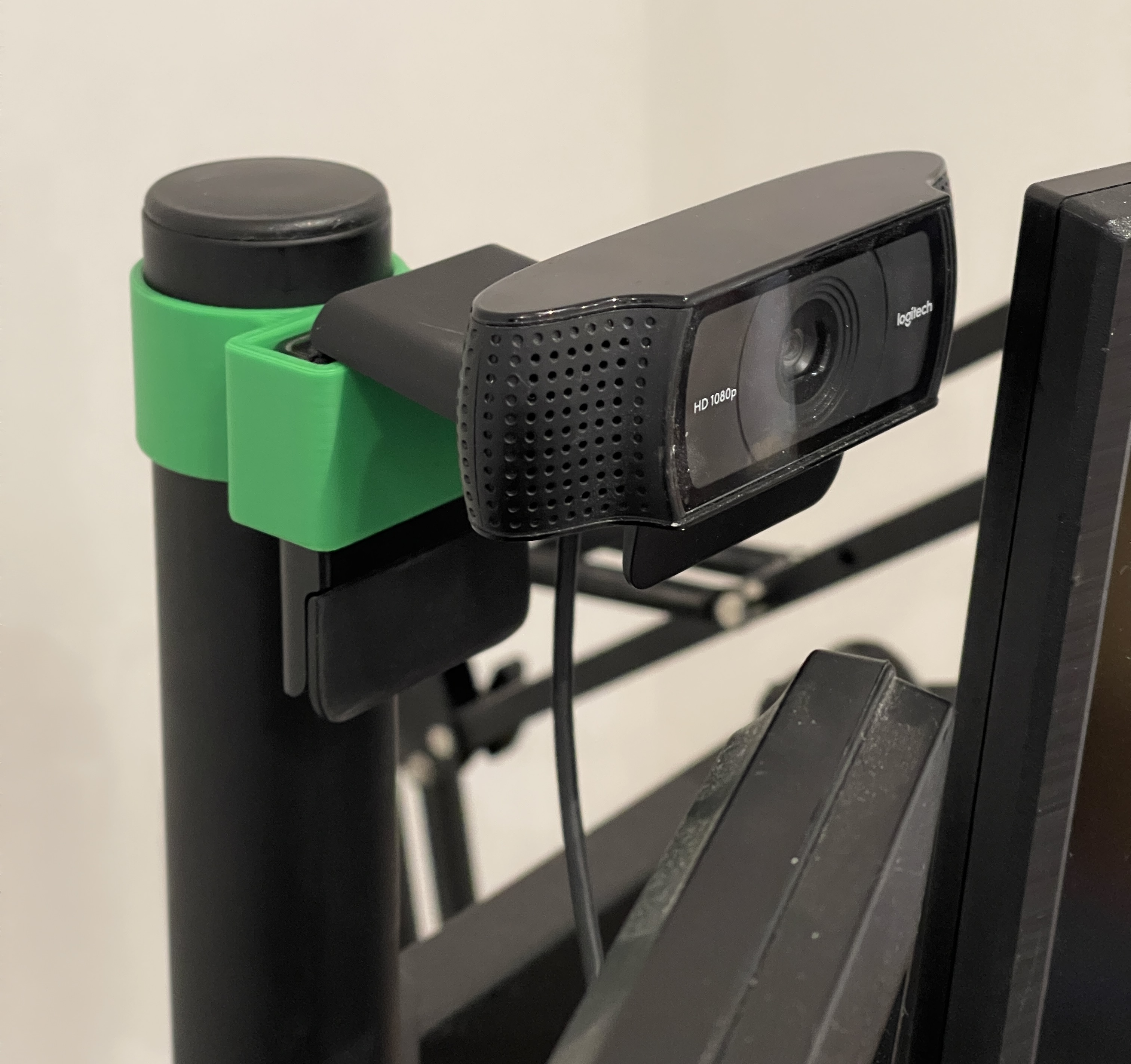 C920 Logitech webcam holder for monitor stand by Makerhacks Download
