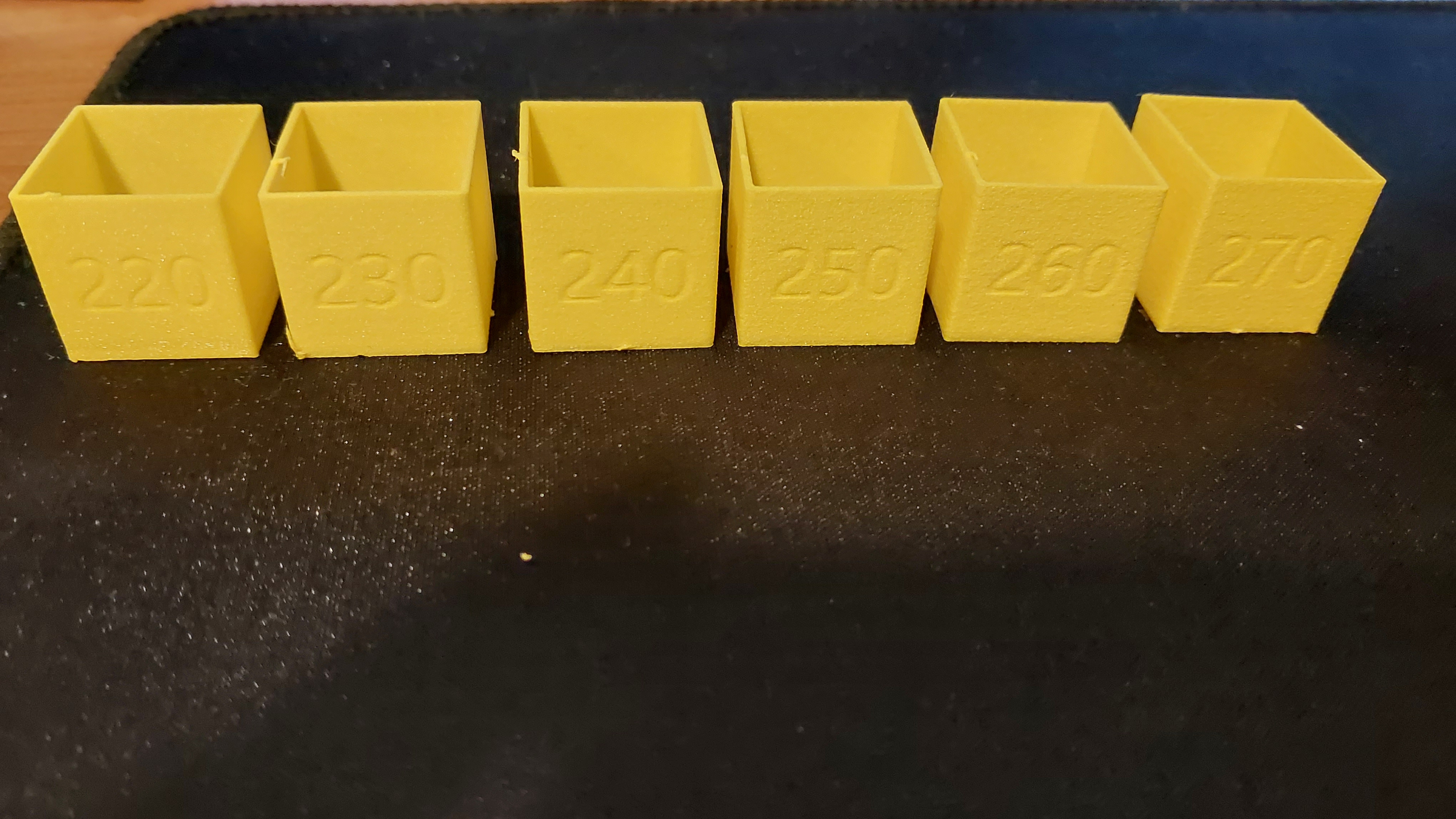LW-PLA calibration cubes