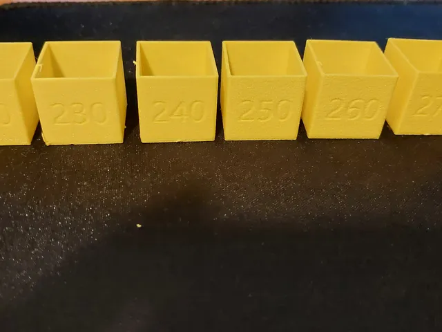 LW-PLA calibration cubes