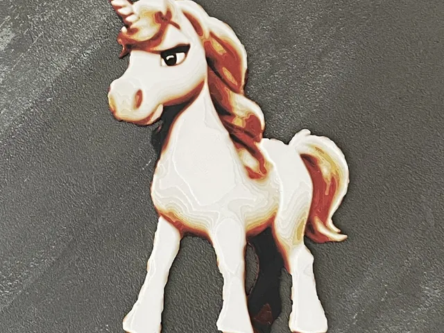 Cute Unicorn (HueForge)