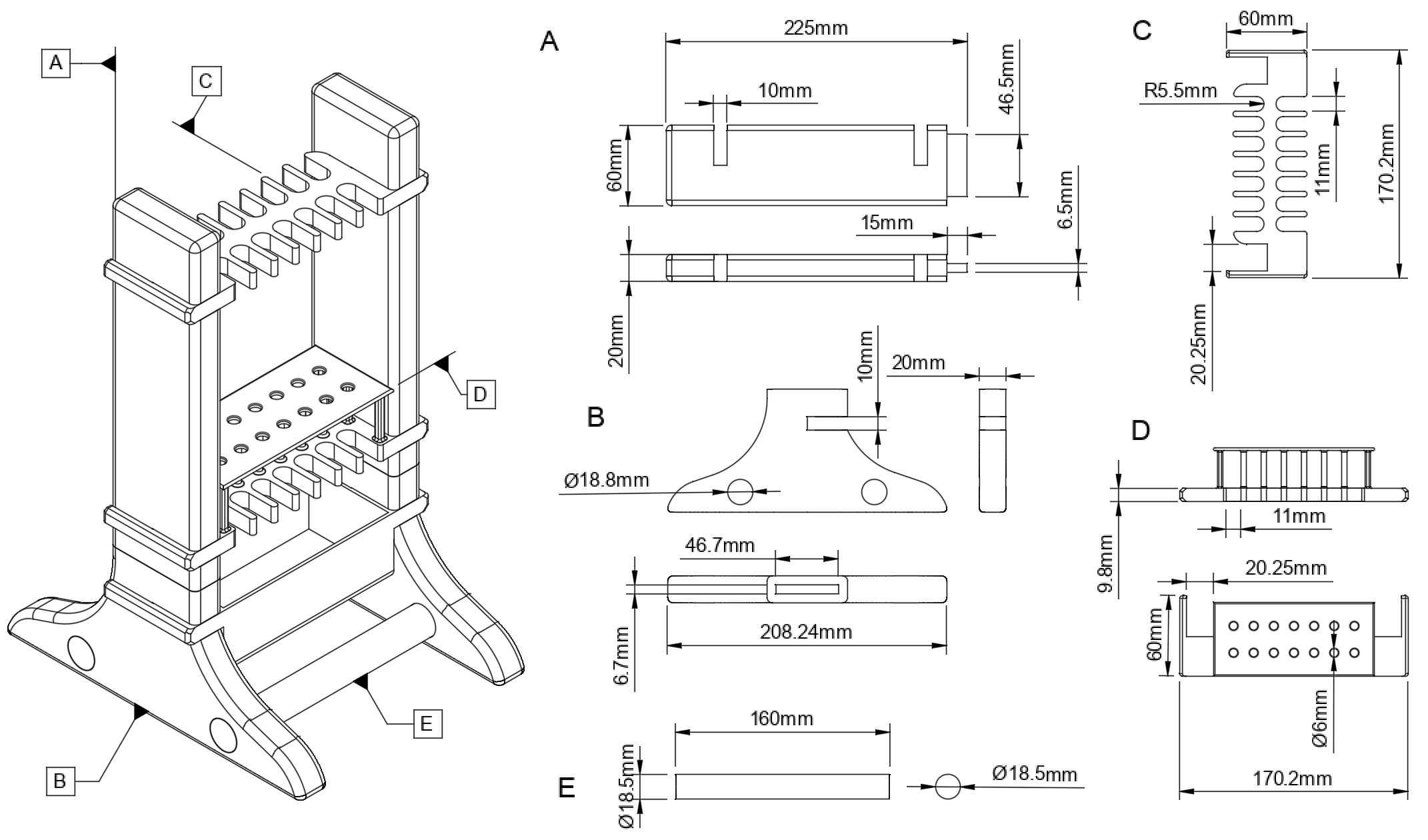 Extracellular Vesicle Rack - Izon Column