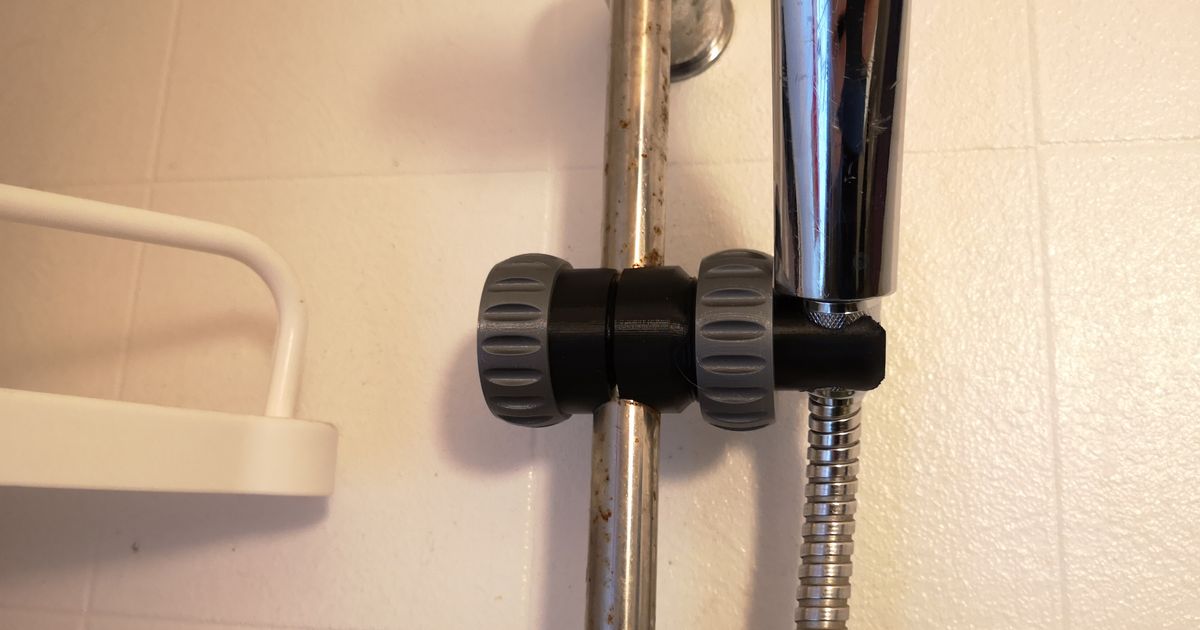 Replacement shower head mount for 19 mm rod by Pontus K Download free