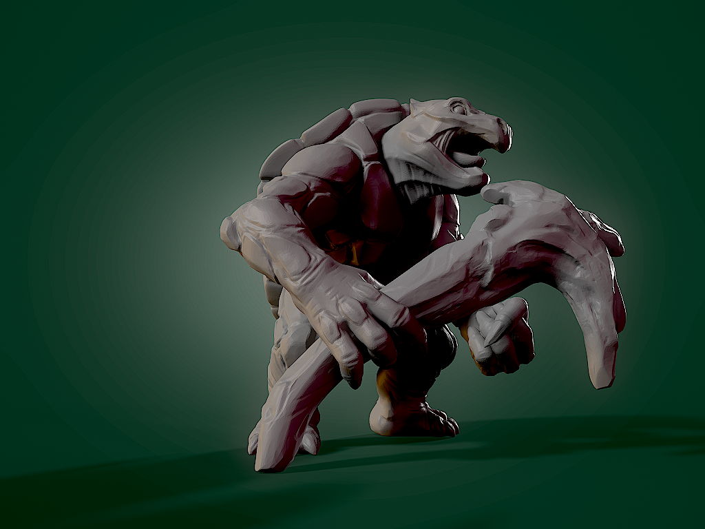 Miniatura 3 do modelo 3D Turtle Warrior